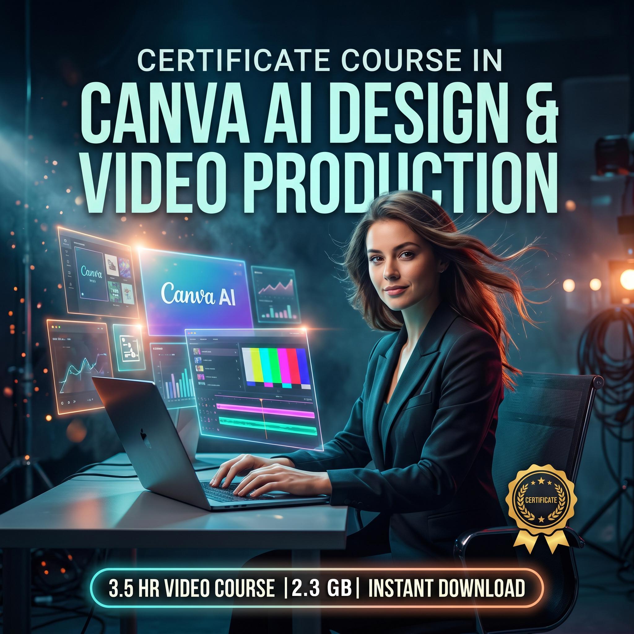 Canva AI Design & Video Course | Learn Magic Studio, AI Graphics, Video Editing