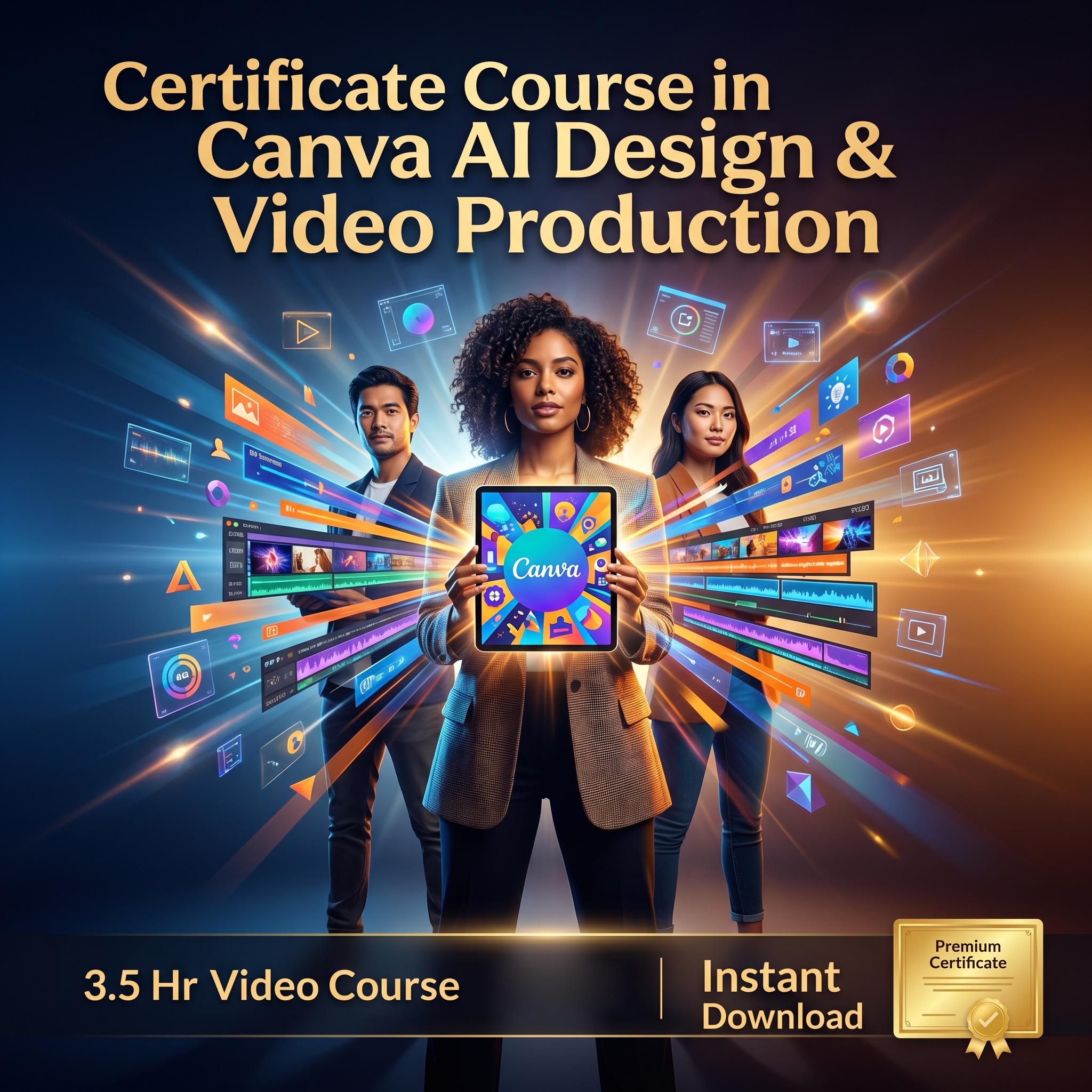 Canva AI Design & Video Course | Learn Magic Studio, AI Graphics, Video Editing - Image 6