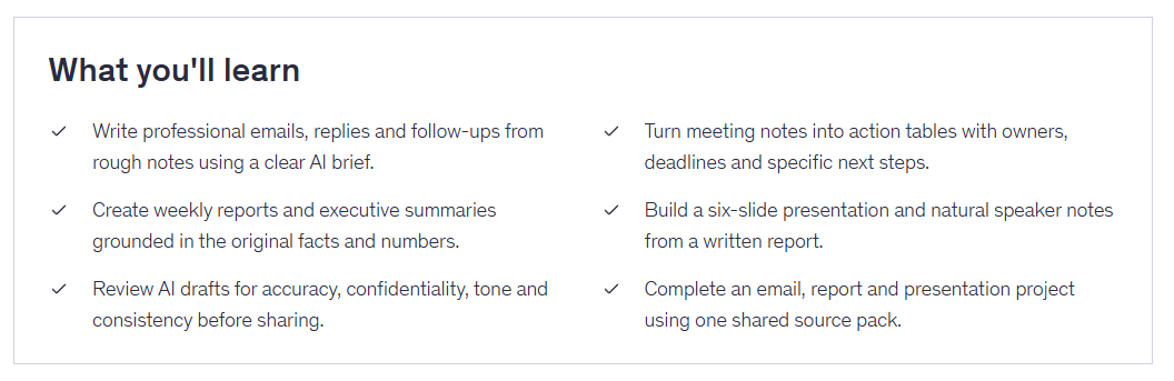 AI Office Work Course: ChatGPT Gemini Prompts for Emails, Reports & Presentations - Image 2