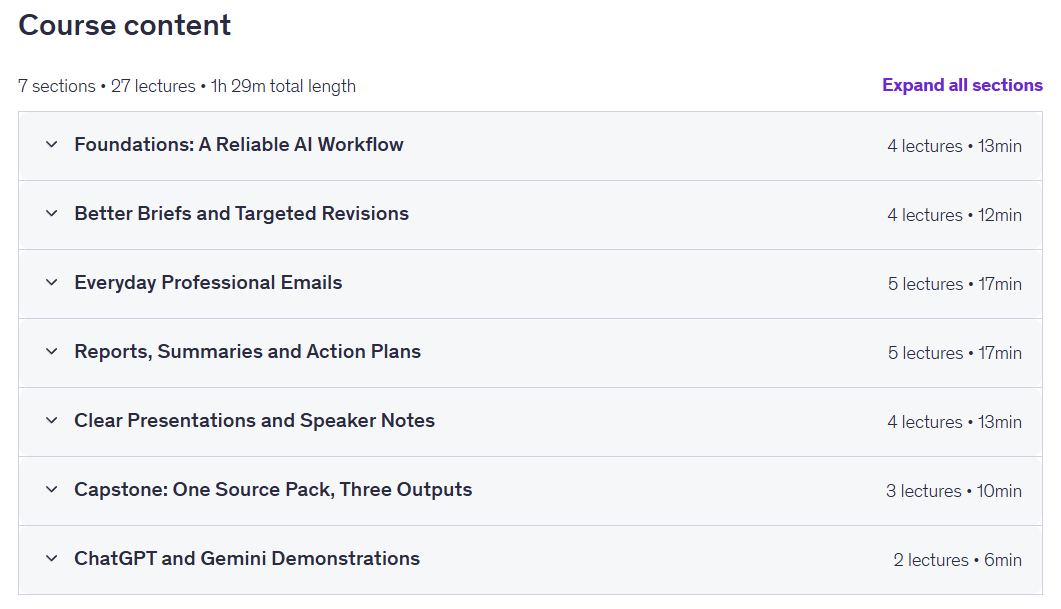 AI Office Work Course: ChatGPT Gemini Prompts for Emails, Reports & Presentations - Image 3