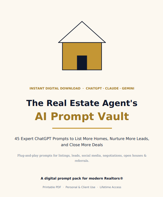 The Real Estate Agent's AI Prompt Vault , 46 Expert ChatGPT Prompts for Realtors - Image 4