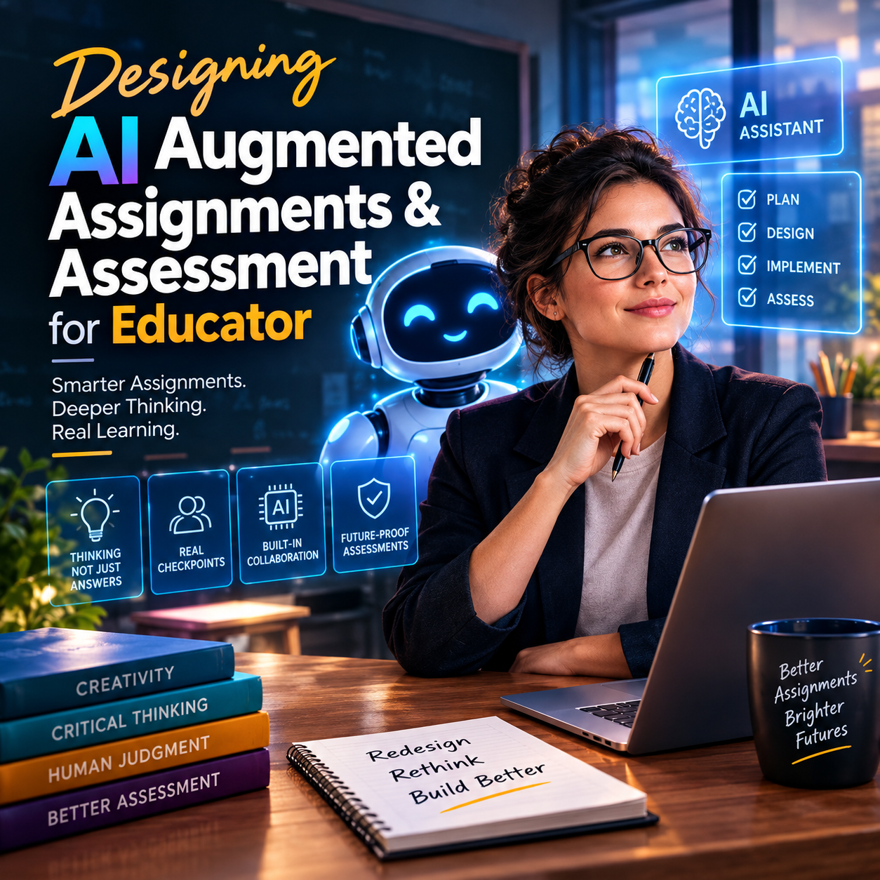 AI Assignment Design Course, AI Assessment Strategies for Teachers, Educator Training