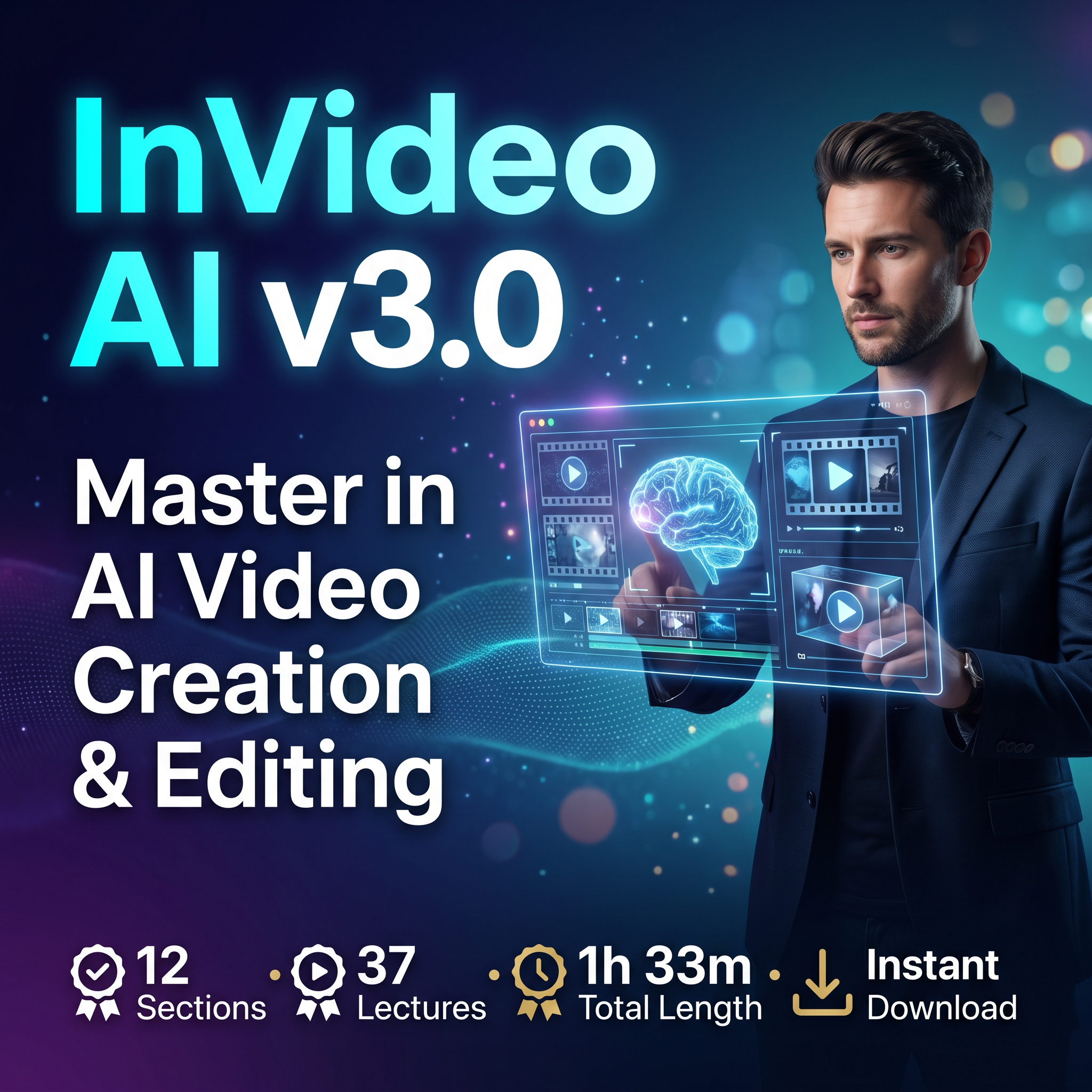 InVideo AI Course, Learn AI Video Generation, Editing & Voice Cloning for Content Creators