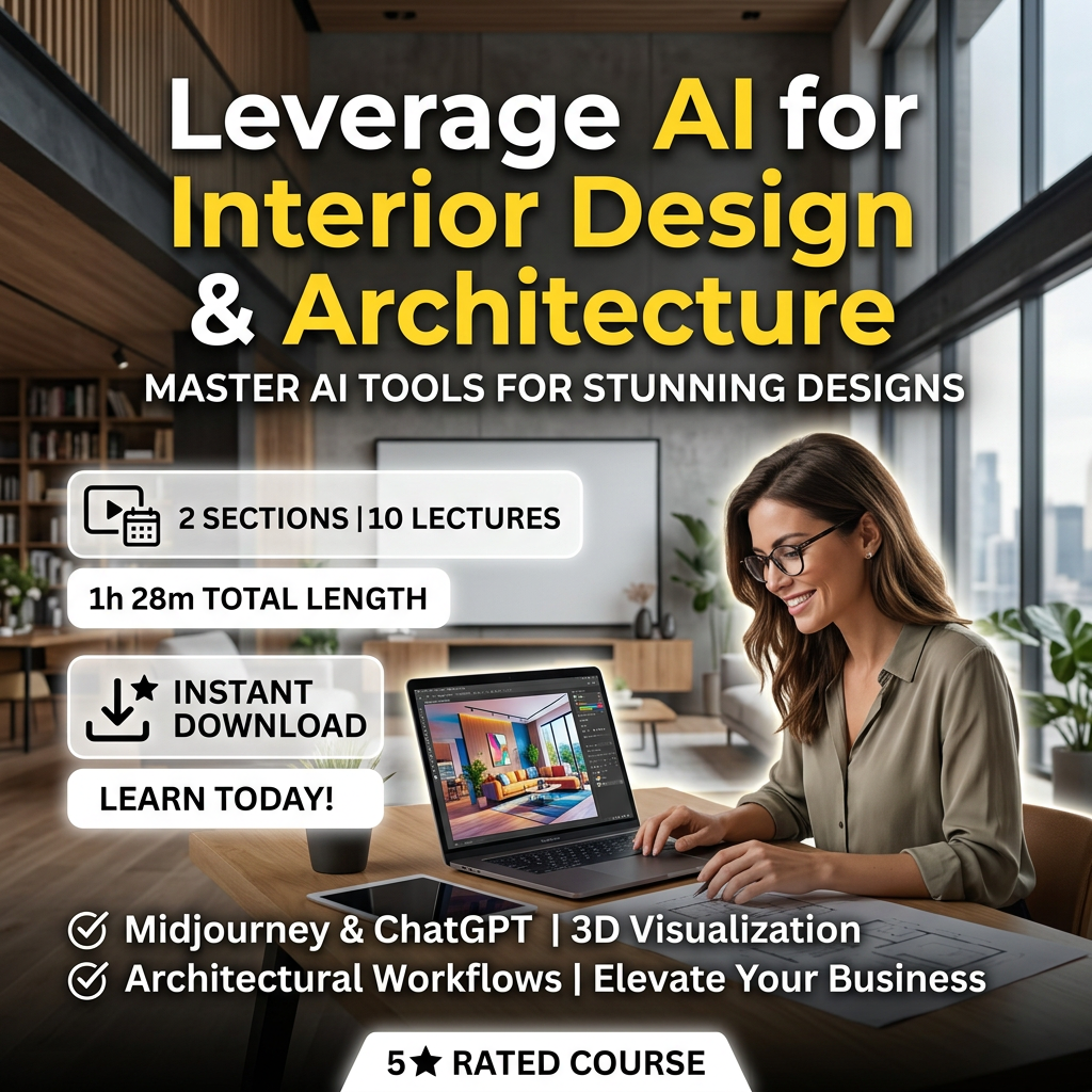 AI for Interior Design Course | Learn Architecture Visualization & Rendering