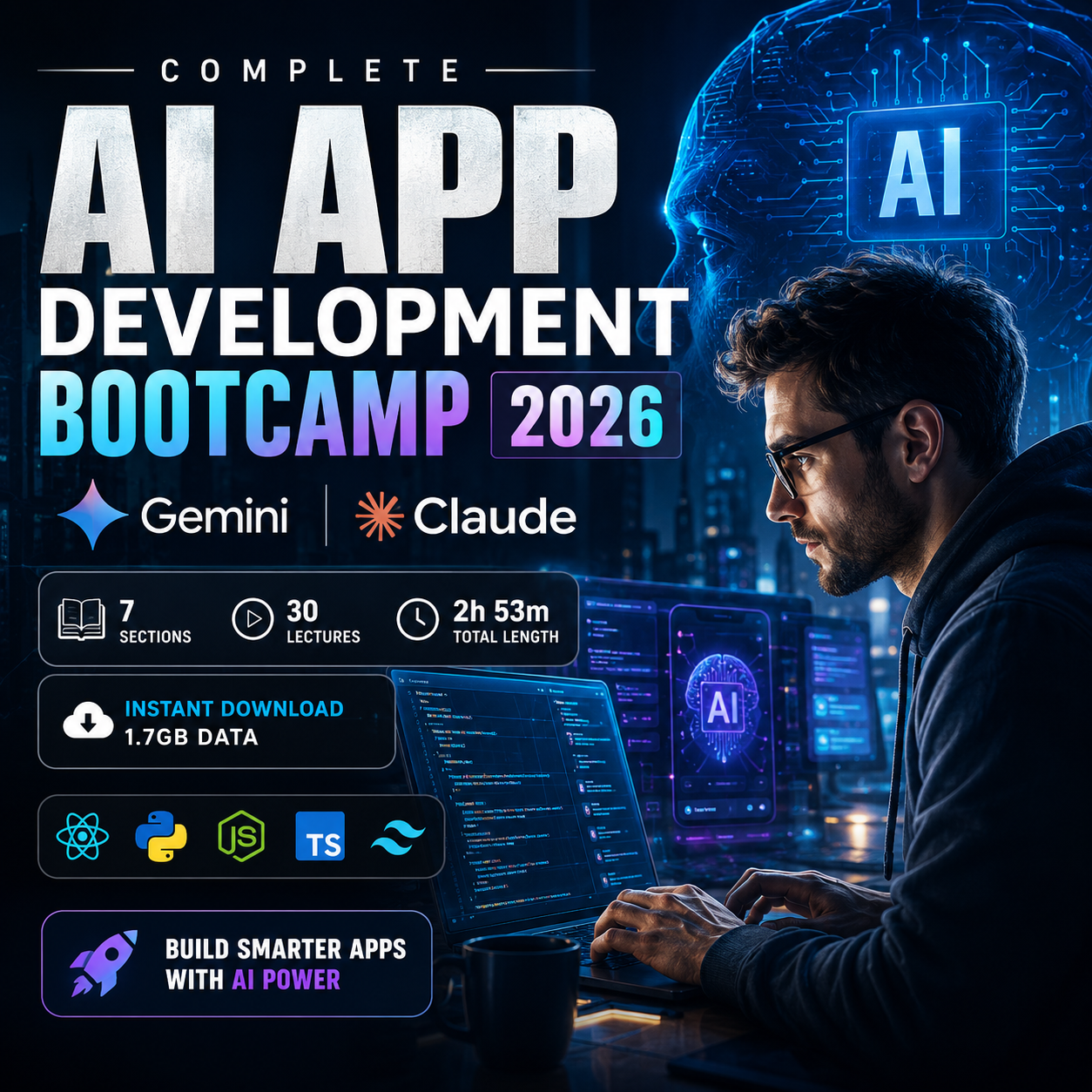 AI App Development Bootcamp: Build with Gemini & Claude, No Coding Required